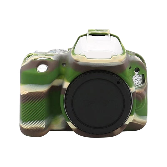 For Canon EOS 200D / EOS 200D Mark II Soft Silicone Protective Case(Camouflage) - Camera Accessories by buy2fix | Online Shopping UK | buy2fix