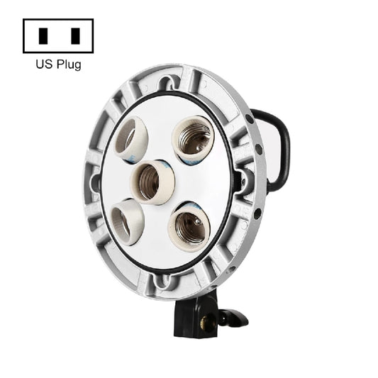 Godox TL-5 5 in 1 E27 Socket Tricolor Bulb Light Lamp Head Mount(US Plug) - Camera Accessories by Godox | Online Shopping UK | buy2fix