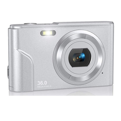 DC311 2.4 inch 36MP 16X Zoom 2.7K Full HD Digital Camera Children Card Camera, UK Plug (Silver) - Consumer Electronics by buy2fix | Online Shopping UK | buy2fix