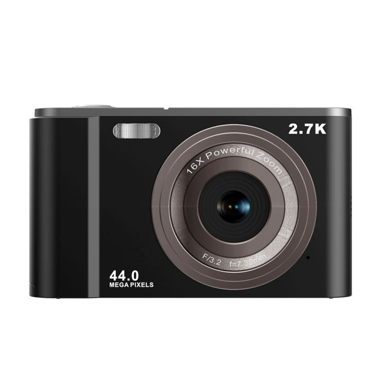 DC302 2.88 inch 44MP 16X Zoom 2.7K Full HD Digital Camera Children Card Camera, AU Plug (Black) - Consumer Electronics by buy2fix | Online Shopping UK | buy2fix