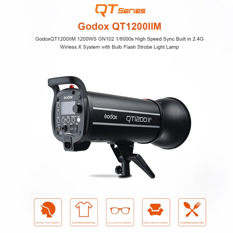 Godox QT1200IIM 1200Ws 1/8000s High Speed  Strobe Studio Flash Light(US Plug) - Camera Accessories by Godox | Online Shopping UK | buy2fix