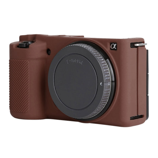 For Sony ZV-E10 Soft Silicone Protective Case (Coffee) - Camera Accessories by buy2fix | Online Shopping UK | buy2fix