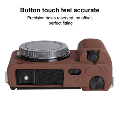 For Sony ZV-E10 Soft Silicone Protective Case (Coffee) - Camera Accessories by buy2fix | Online Shopping UK | buy2fix