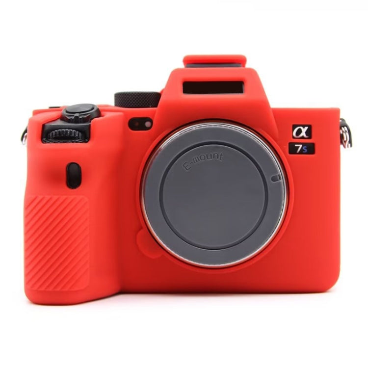 For Sony  A7S III / A7S3 Soft Silicone Protective Case(Red) - Camera Accessories by buy2fix | Online Shopping UK | buy2fix