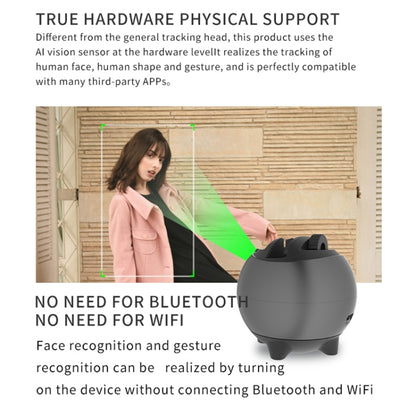 Q9 Al Gesture Recognition Two Axis Follow-up Cloud Platform(Gun Metal) - Tripod Heads by buy2fix | Online Shopping UK | buy2fix