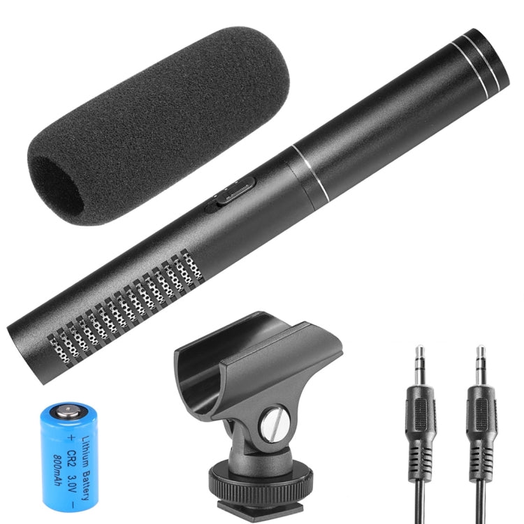 YELANGU YLG1401A Double Back Pole Professional Condenser Shotgun Microphone for DSLR & DV Camcorder(Black) - Camera Microphone by YELANGU | Online Shopping UK | buy2fix