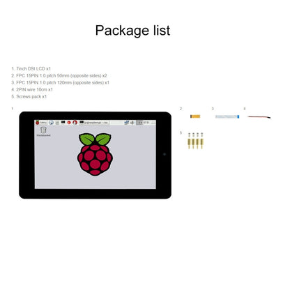 WAVESHARE 7 inch 800 x 480 Capacitive Touch Display with Front Camera for Raspberry Pi - LCD & LED Display Module by WAVESHARE | Online Shopping UK | buy2fix