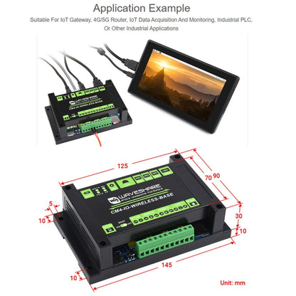 Waveshare Industrial IoT Wireless Expansion Module for Raspberry Pi CM4(EU Plug) - Mini PC Accessories by WAVESHARE | Online Shopping UK | buy2fix