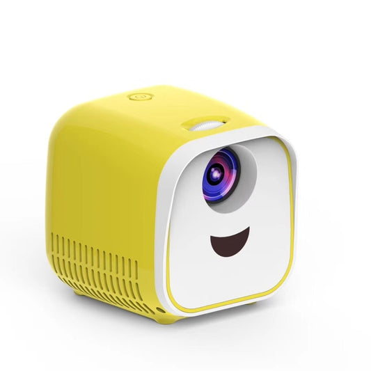 L1 Children Projector Mini LED Portable Home Speaker Projector, AU Plug(Yellow) - Consumer Electronics by buy2fix | Online Shopping UK | buy2fix