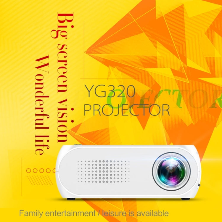 YG320 320*240 Mini LED Projector Home Theater, Support HDMI & AV & SD & USB (White) - Mini Projector by buy2fix | Online Shopping UK | buy2fix