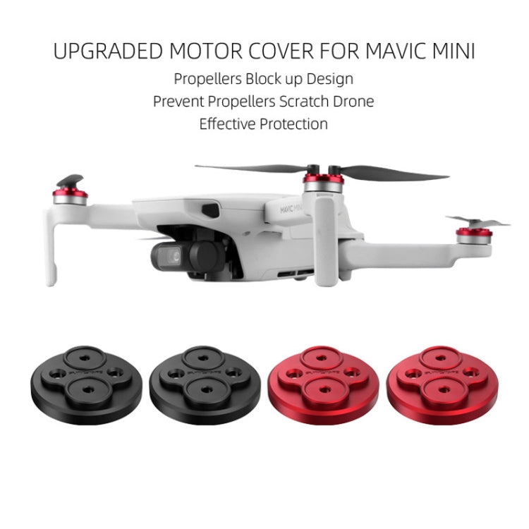 4 PCS Sunnylife Motor Metal Protection Cover for DJI Mavic Mini 1(Black) - DJI & GoPro Accessories by Sunnylife | Online Shopping UK | buy2fix