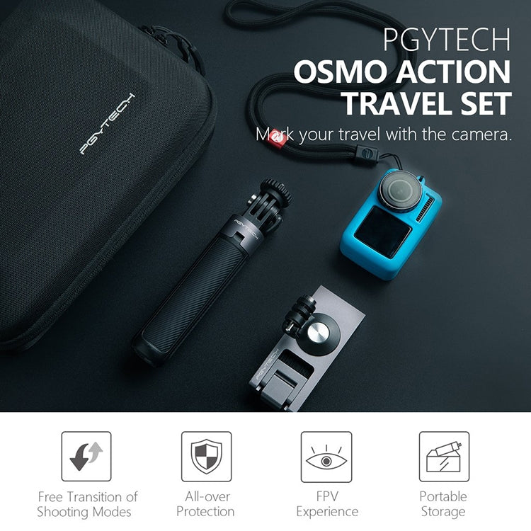 PGYTECH P-11B-027 Tripod Backpack Clip Storage Bag Travel Kit for DJI Osmo Action - DJI & GoPro Accessories by PGYTECH | Online Shopping UK | buy2fix