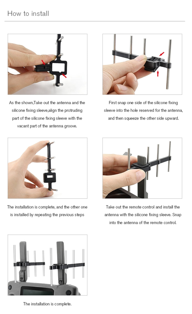 STARTRC Universal Yagi Antenna Signal Enhancer for DJI  / FIMI X8SE / Radiolink / Flysky / Frsky / Wfly Drone(Black) - DJI & GoPro Accessories by STARTRC | Online Shopping UK | buy2fix