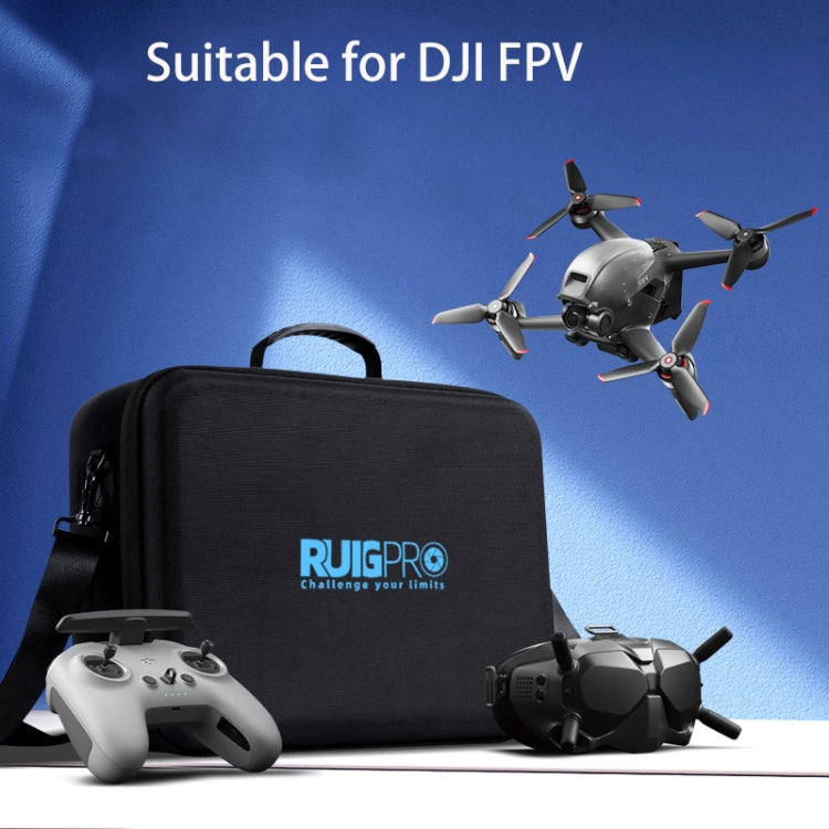 RUIGPRO for DJI FPV Portable Single Shoulder Storage Box Case Travel Carrying Bag(Black) - DJI & GoPro Accessories by RUIGPRO | Online Shopping UK | buy2fix