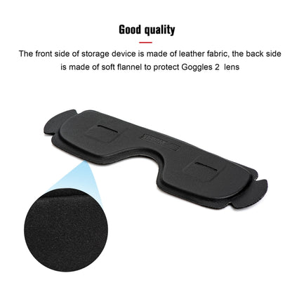 For DJI Goggles 2 / Avata Goggles STARTRC PU Dustproof Memory Card Storage Holder Lens Cover Antenna Storage Cover(Black) - DJI & GoPro Accessories by buy2fix | Online Shopping UK | buy2fix