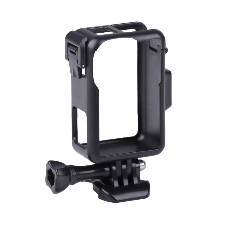 For DJI Osmo Action 3 Vertical Plastic Protective Frame Cage with Cold Shoes (Black) - DJI & GoPro Accessories by buy2fix | Online Shopping UK | buy2fix