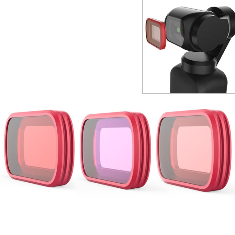 3 PCS PGYTECH P-18C-017 Profession Diving Lens Filter Suit for DJI Osmo Pocket - DJI & GoPro Accessories by PGYTECH | Online Shopping UK | buy2fix