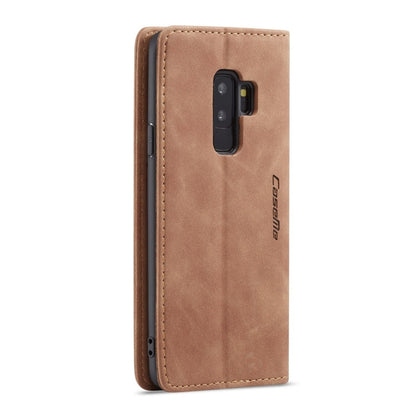 CaseMe-013 Multifunctional Retro Frosted Horizontal Flip Leather Case with Card Slot & Holder & Wallet for Galaxy S9 Plus(Brown) - Galaxy Phone Cases by CaseMe | Online Shopping UK | buy2fix