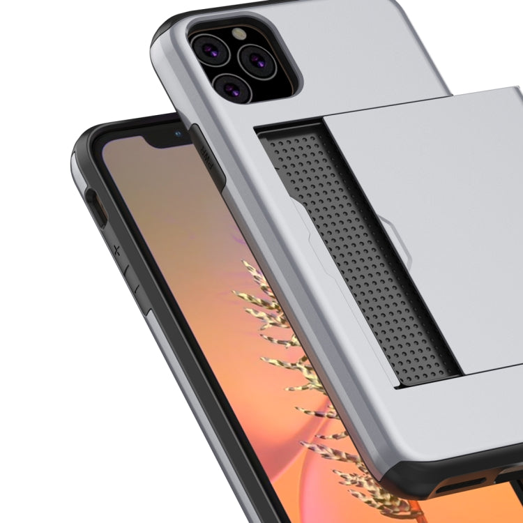 For iPhone 11 Pro Shockproof Rugged Armor Protective Case with Card Slot (Grey) - Apple Accessories by buy2fix | Online Shopping UK | buy2fix
