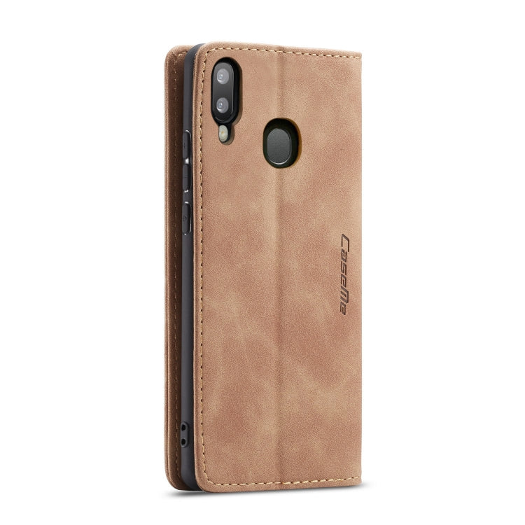 CaseMe-013 Multi-functional Retro Frosted Horizontal Flip Leather Case with Card Slot & Holder & Wallet For Galaxy A20e(Brown) - Galaxy Phone Cases by CaseMe | Online Shopping UK | buy2fix