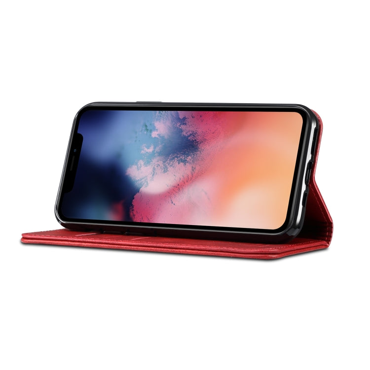 Suteni Calf Texture Horizontal Flip Leather Case with Holder & Card Slots & Wallet for iPhone 11 Pro(Red) - iPhone 11 Pro Cases by Suteni | Online Shopping UK | buy2fix