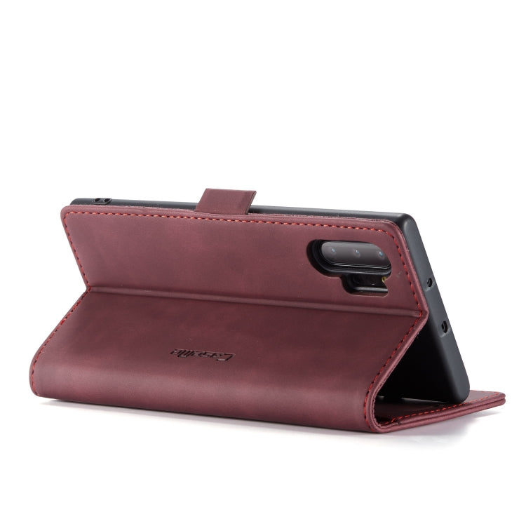 CaseMe-013 Multifunctional Horizontal Flip Leather Case with Card Slot & Holder & Wallet for Galaxy Note 10+(Wine) - Galaxy Phone Cases by CaseMe | Online Shopping UK | buy2fix