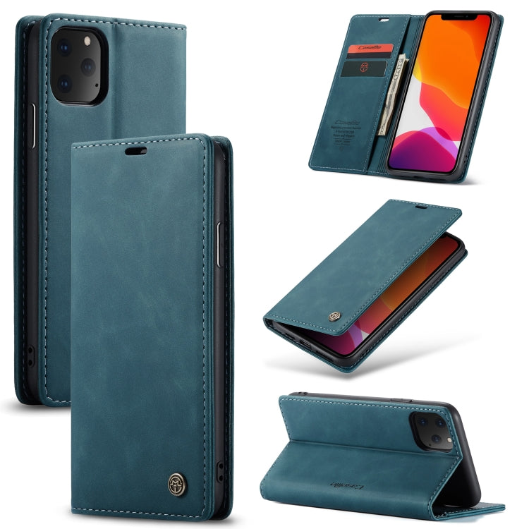 CaseMe-013 Multifunctional Horizontal Flip Leather Case with Card Slot & Holder & Wallet for iPhone 11 Pro(Blue) - iPhone 11 Pro Cases by CaseMe | Online Shopping UK | buy2fix