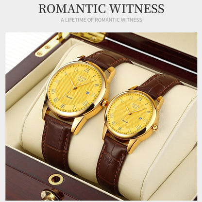 SKMEI 9058 Multifunctional Outdoor Fashion Waterproof Gold Shell Quartz Wrist Watch(Men Style Black Face Black Strap) - Leather Strap Watches by SKMEI | Online Shopping UK | buy2fix