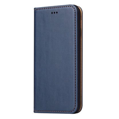 For iPhone SE 2022 / SE 2020 / 8 / 7 Fierre Shann PU Genuine Leather Texture Horizontal Flip Leather Case with Holder & Card Slots & Wallet(Blue) - iPhone SE 2022 / 2020 / 8 / 7 Cases by FIERRE SHANN | Online Shopping UK | buy2fix