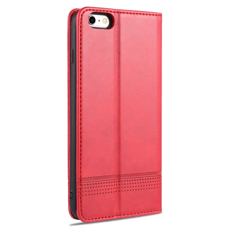 AZNS Magnetic Calf Texture Horizontal Flip Leather Case with Card Slots & Holder & Wallet For iPhone 8 / 7(Red) - More iPhone Cases by AZNS | Online Shopping UK | buy2fix