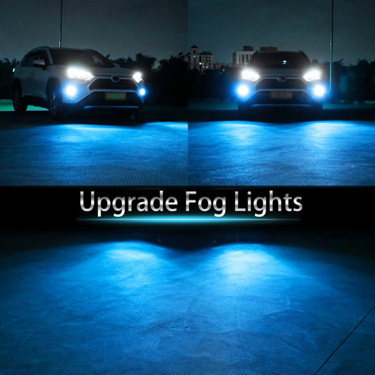 H11 / H8 2 PCS DC12-24V / 8.6W Car Double Colors Fog Lights with 24LEDs SMD-3030 & Constant Current, Bag Packaging(White Light + Ice Blue Light) - In Car by buy2fix | Online Shopping UK | buy2fix