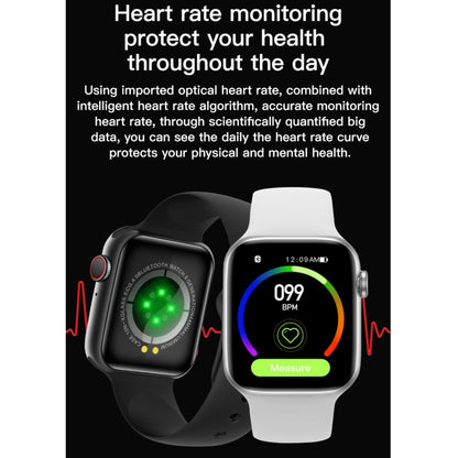 T500+ 1.75 inch IPS Screen IP67 Waterproof Smart Watch, Support Sleep Monitor / Heart Rate Monitor / Bluetooth Call, Style:Sport Button Strap(Black) - Smart Wear by buy2fix | Online Shopping UK | buy2fix