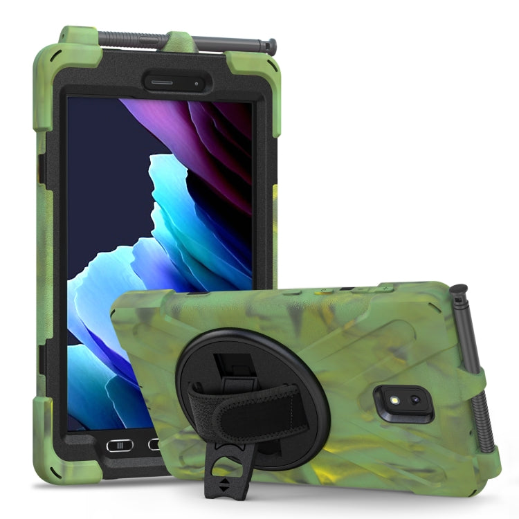 For Samsung Galaxy Tab active 3 T570 / T575 8.0 Shockproof Colorful Silicone + PC Protective Case with Holder & Shoulder Strap & Hand Strap(Camouflage) - Other Galaxy Tab PC by buy2fix | Online Shopping UK | buy2fix