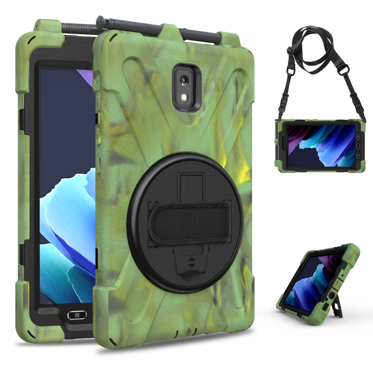 For Samsung Galaxy Tab active 3 T570 / T575 8.0 Shockproof Colorful Silicone + PC Protective Case with Holder & Shoulder Strap & Hand Strap(Camouflage) - Other Galaxy Tab PC by buy2fix | Online Shopping UK | buy2fix