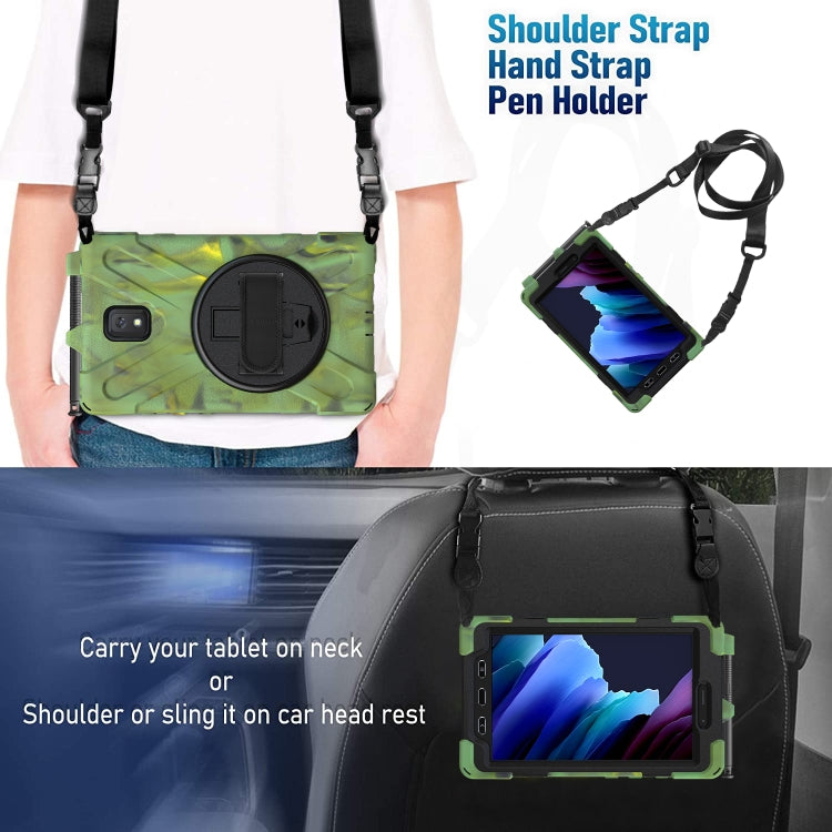 For Samsung Galaxy Tab active 3 T570 / T575 8.0 Shockproof Colorful Silicone + PC Protective Case with Holder & Shoulder Strap & Hand Strap(Camouflage) - Other Galaxy Tab PC by buy2fix | Online Shopping UK | buy2fix