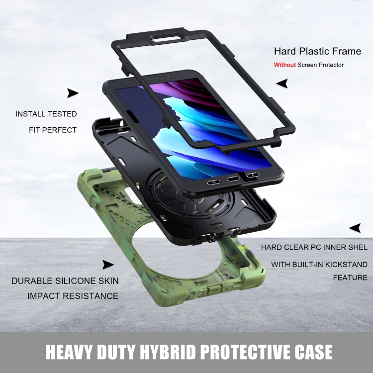 For Samsung Galaxy Tab active 3 T570 / T575 8.0 Shockproof Colorful Silicone + PC Protective Case with Holder & Shoulder Strap & Hand Strap(Camouflage) - Other Galaxy Tab PC by buy2fix | Online Shopping UK | buy2fix