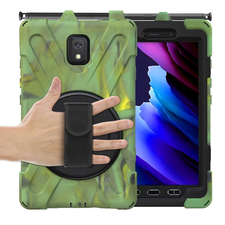 For Samsung Galaxy Tab active 3 T570 / T575 8.0 Shockproof Colorful Silicone + PC Protective Case with Holder & Shoulder Strap & Hand Strap(Camouflage) - Other Galaxy Tab PC by buy2fix | Online Shopping UK | buy2fix