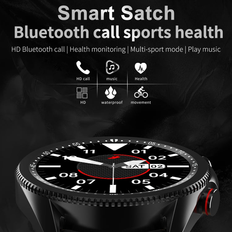 M98 1.28 inch IPS Color Screen IP67 Waterproof Smart Watch, Support Sleep Monitor / Heart Rate Monitor / Bluetooth Call, Style:Steel Strap(Black) - Smart Wear by buy2fix | Online Shopping UK | buy2fix