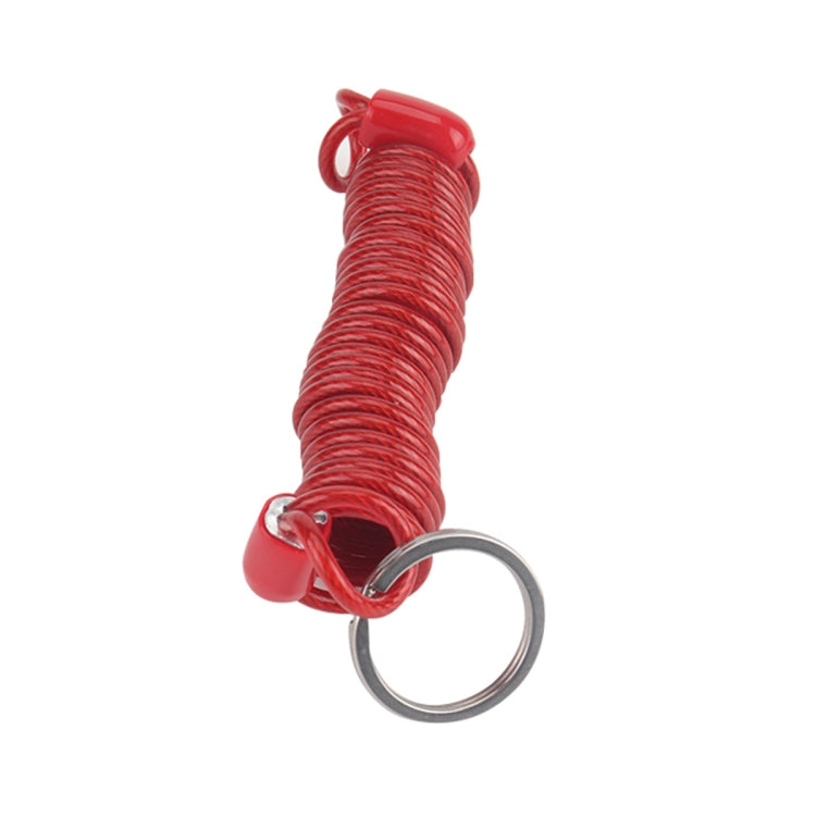 RV Trailer Spring Safety Rope Breakaway Cable, Safety Buckle Size:M8 x 80mm(Red) - In Car by buy2fix | Online Shopping UK | buy2fix