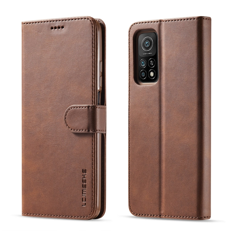 For Xiaomi Mi 10 5G / Mi 10T Pro 5G LC.IMEEKE Calf Texture Horizontal Flip Leather Case with Holder & Card Slots & Wallet(Brown) - Xiaomi Cases by LC.IMEEKE | Online Shopping UK | buy2fix