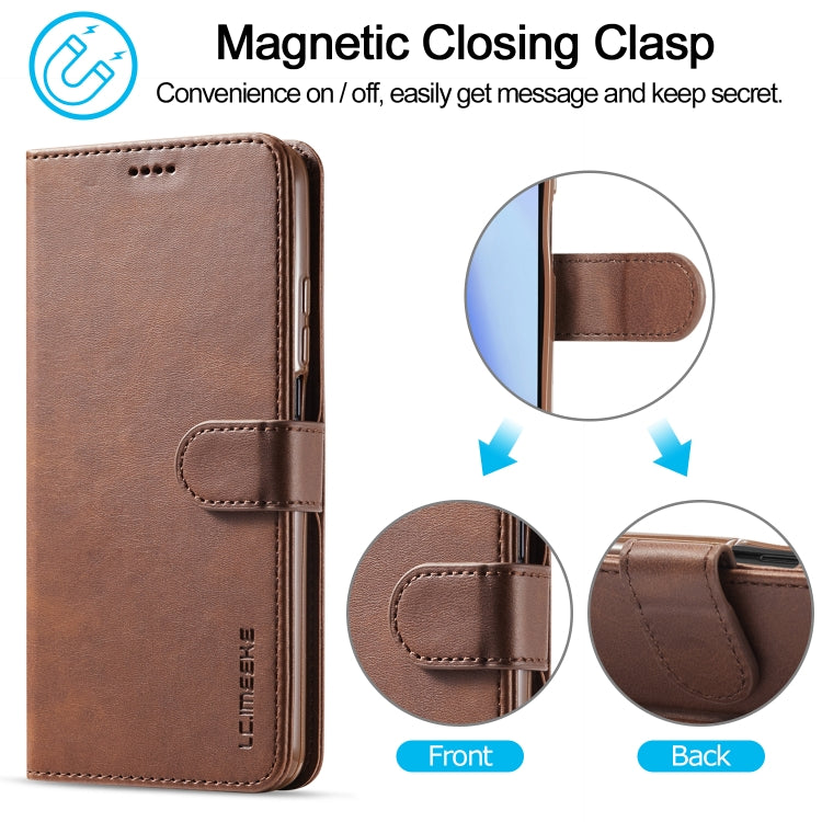 For Xiaomi Mi 10 5G / Mi 10T Pro 5G LC.IMEEKE Calf Texture Horizontal Flip Leather Case with Holder & Card Slots & Wallet(Brown) - Xiaomi Cases by LC.IMEEKE | Online Shopping UK | buy2fix