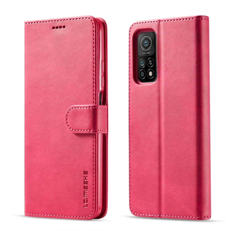 For Xiaomi Mi 10 5G / Mi 10T Pro 5G LC.IMEEKE Calf Texture Horizontal Flip Leather Case with Holder & Card Slots & Wallet(Red) - Xiaomi Cases by LC.IMEEKE | Online Shopping UK | buy2fix