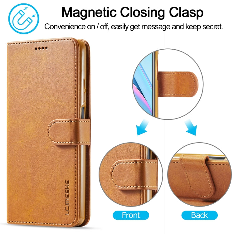 For Xiaomi Mi 10T Lite 5G LC.IMEEKE Calf Texture Horizontal Flip Leather Case with Holder & Card Slots & Wallet(Yellow) - Xiaomi Cases by LC.IMEEKE | Online Shopping UK | buy2fix