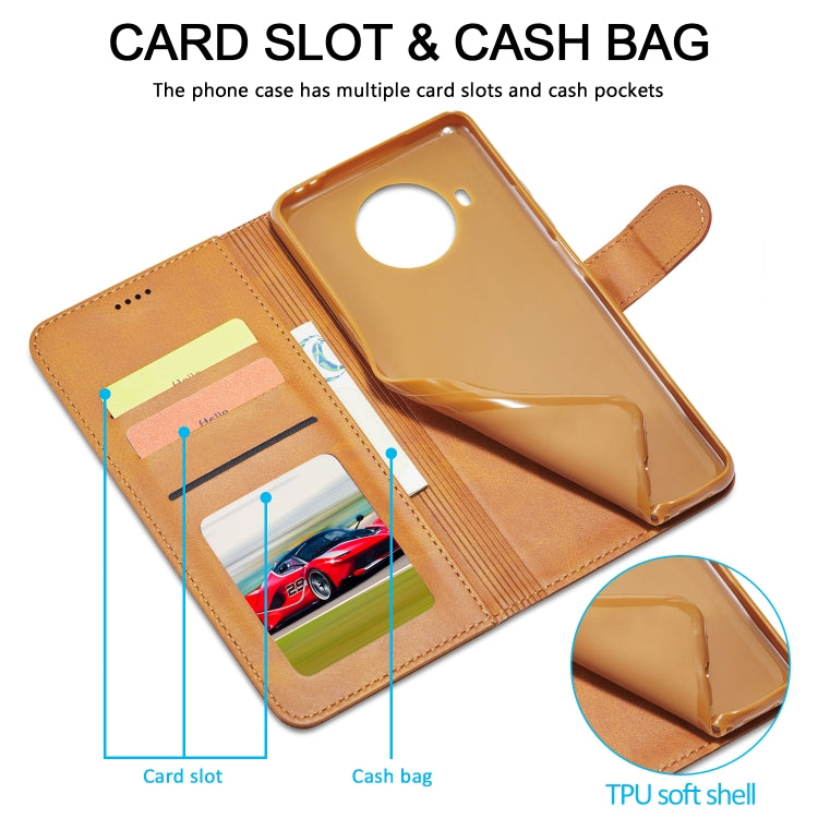 For Xiaomi Mi 10T Lite 5G LC.IMEEKE Calf Texture Horizontal Flip Leather Case with Holder & Card Slots & Wallet(Yellow) - Xiaomi Cases by LC.IMEEKE | Online Shopping UK | buy2fix