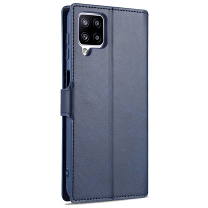 For Samsung Galaxy A12 AZNS Calf Texture Horizontal Flip Leather Case with Holder & Card Slots & Wallet & Photo Frame(Blue) - Galaxy Phone Cases by AZNS | Online Shopping UK | buy2fix