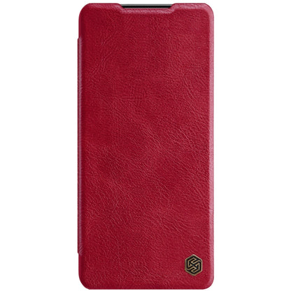 For Samsung Galaxy S21 Plus 5G NILLKIN QIN Series Crazy Horse Texture Horizontal Flip Leather Case with Card Slot(Red) - Galaxy S21+ 5G Cases by NILLKIN | Online Shopping UK | buy2fix