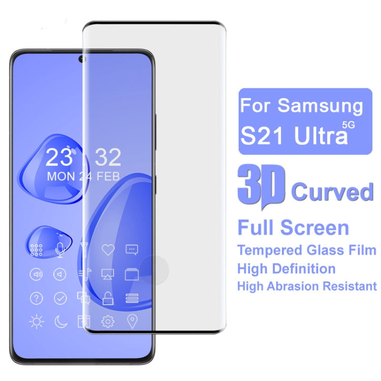 For Samsung Galaxy S21 Ultra 5G IMAK 3D Curved Full Screen Tempered Glass Film - Galaxy Tempered Glass by imak | Online Shopping UK | buy2fix