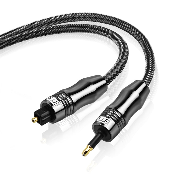 EMK OD6.0mm 3.5mm Digital Sound Toslink to Mini Toslink Digital Optical Audio Cable, Length:5m - Audio Optical Cables by EMK | Online Shopping UK | buy2fix