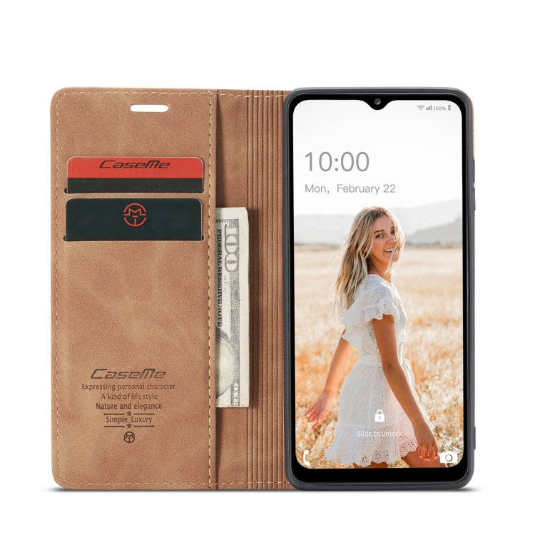 For Samsung Galaxy A32 5G CaseMe 013 Multifunctional Horizontal Flip Leather Case with Holder & Card Slot & Wallet(Brown) - Galaxy Phone Cases by CaseMe | Online Shopping UK | buy2fix