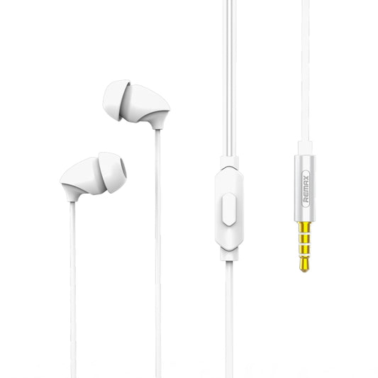 REMAX RM-588 In-Ear Stereo Sleep Earphone with Wire Control & MIC & Support Hands-free(White) - Normal Style Earphone by REMAX | Online Shopping UK | buy2fix
